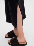 Essential Ss Ankle Tee Dress - Black