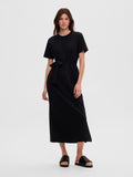 Essential Ss Ankle Tee Dress - Black