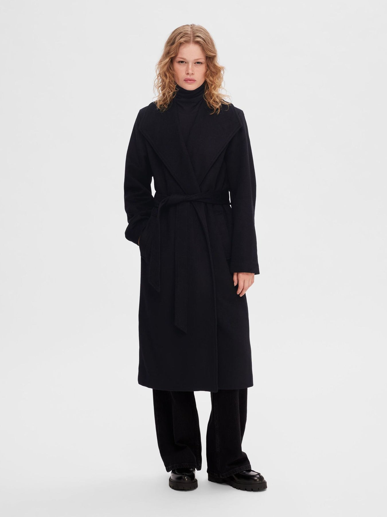 Rosa Wool Coat - Black
