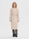 Rosa Wool Coat - Sandshell