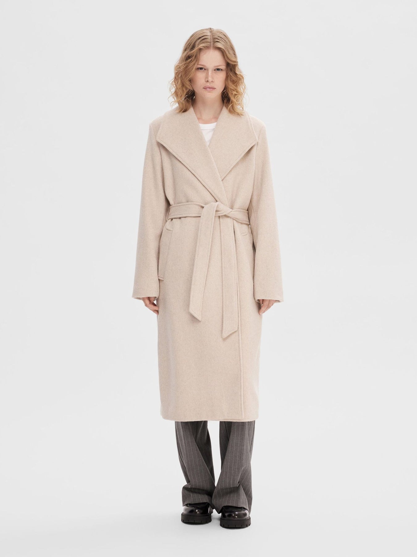 Rosa Wool Coat - Sandshell