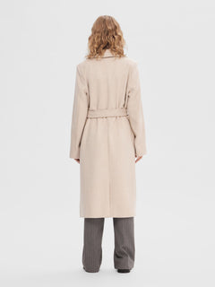 Rosa Wool Coat - Sandshell