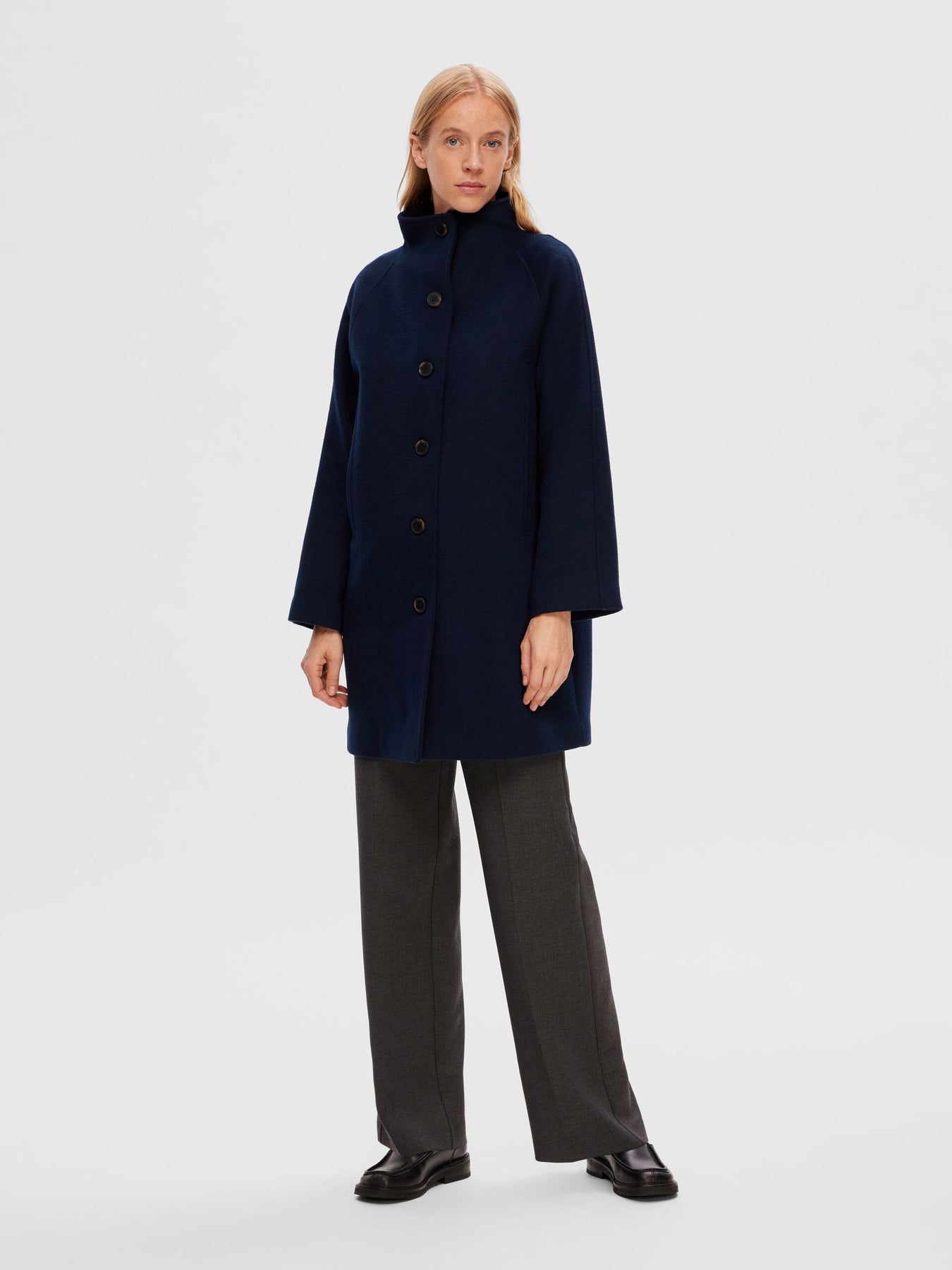 Vinni Wool Coat - Dark Sapphire