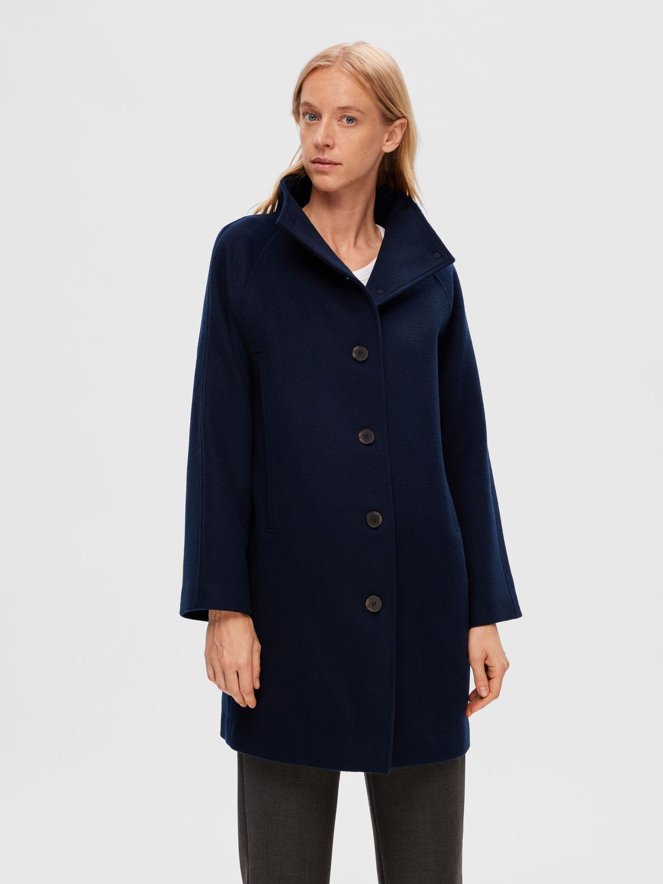 Vinni Wool Coat - Dark Sapphire