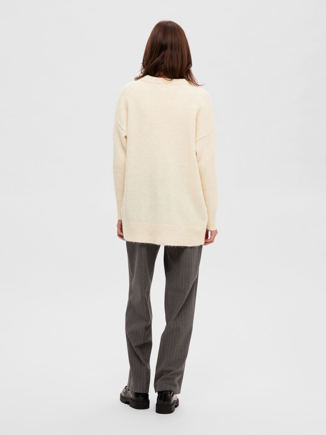 Maline LS Knit Long Cardigan - Birch