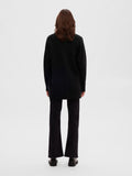 Maline LS Knit Long Cardigan - Black