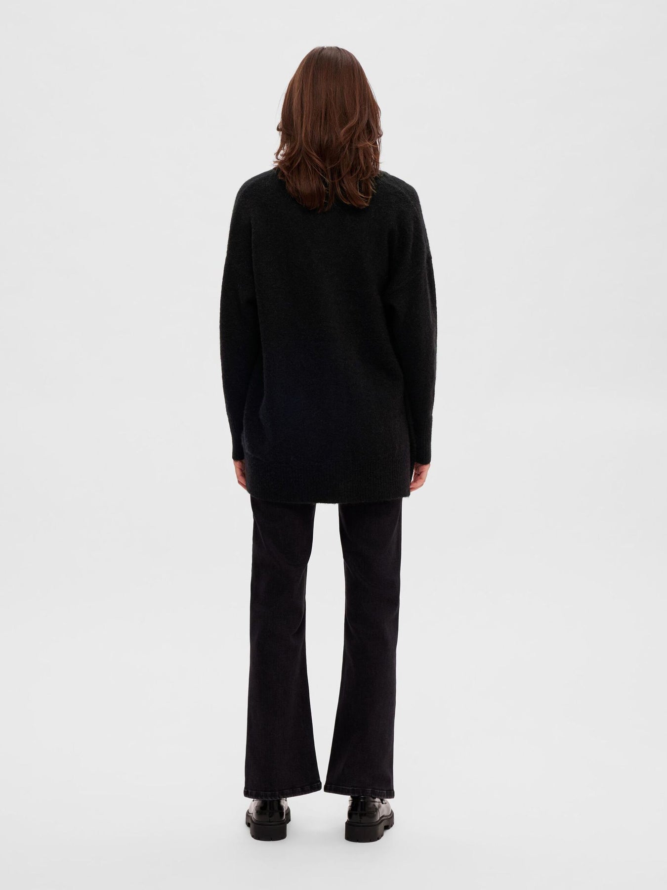 Maline LS Knit Long Cardigan - Black