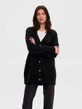 Maline LS Knit Long Cardigan - Black
