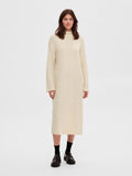 Maline LS Knit Dress High Neck - Birch