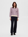Mola Mia Ls Knit O-Neck - Birch Multi Stripes