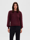 Mola Mia Ls Knit O-Neck - Windsor Wine