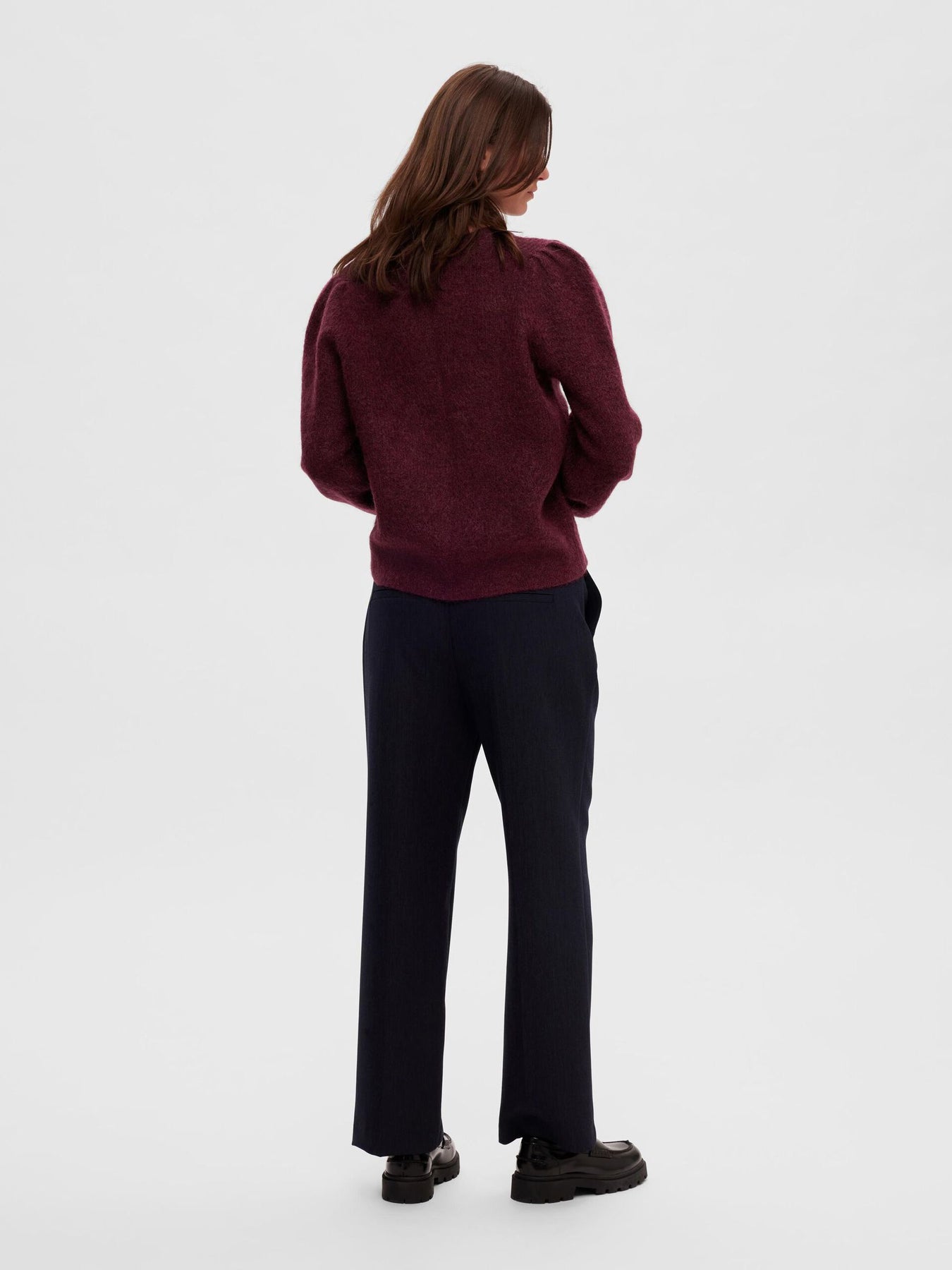 Mola Mia Ls Knit O-Neck - Windsor Wine