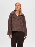 Bitta Short Wool Jacket - Java Melange