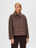Bitta Short Wool Jacket - Java Melange
