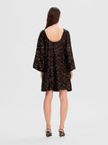 Mallie SS Short Sequins Dress B - Java