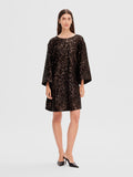 Mallie SS Short Sequins Dress B - Java