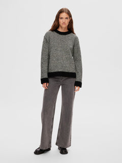 Heri LS Knit O-Neck - Black LGM