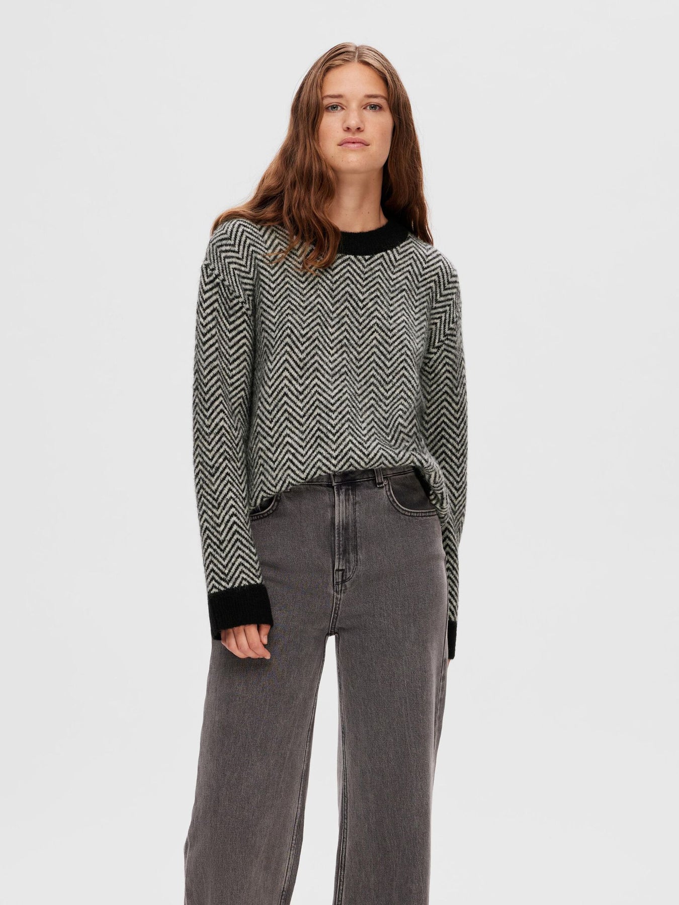 Heri LS Knit O-Neck - Black LGM