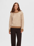 Heri LS Knit O-Neck - Toasted Coconut Birch