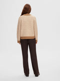 Heri LS Knit O-Neck - Toasted Coconut Birch