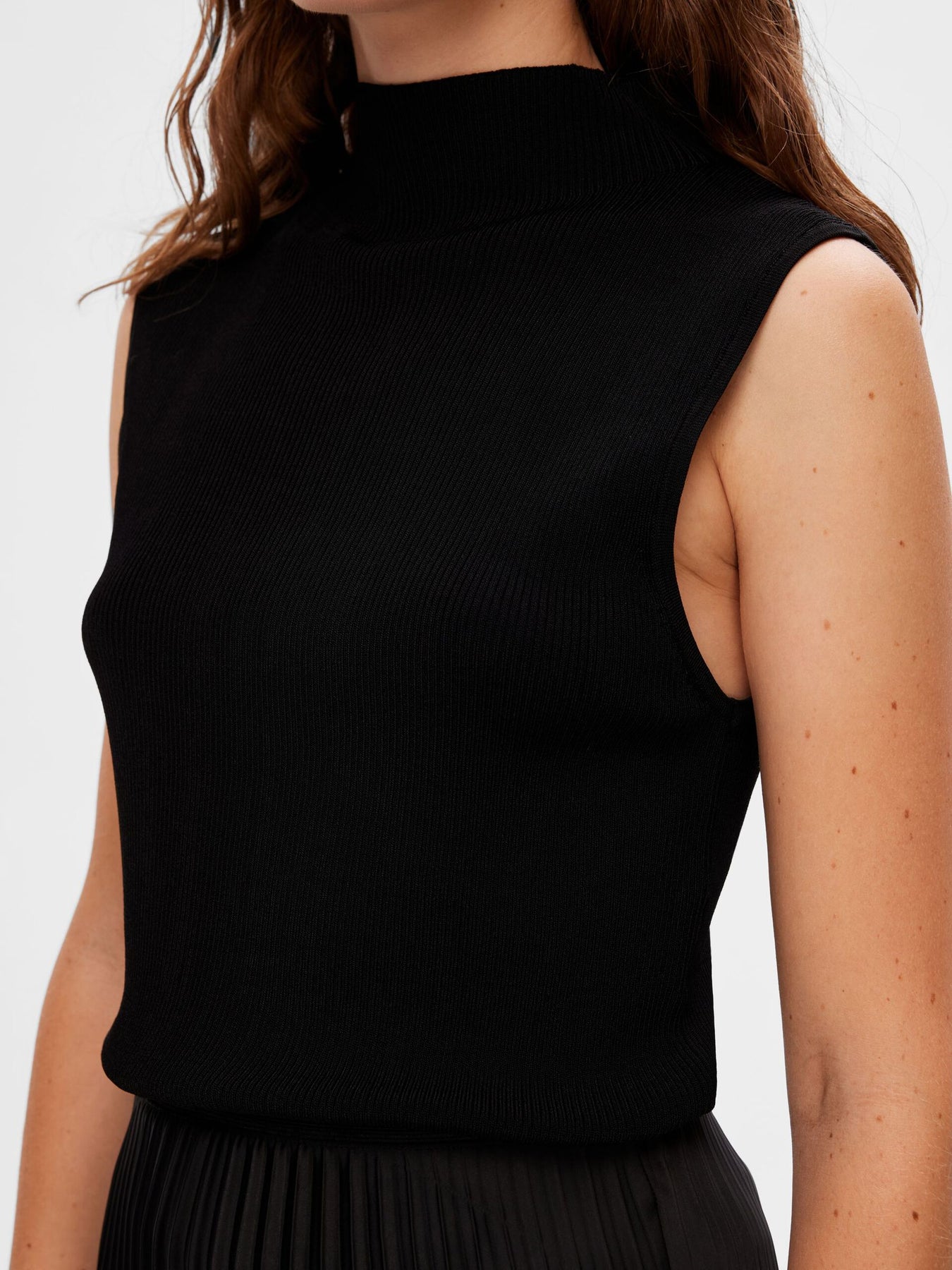 Caro SL Knit Top - Black
