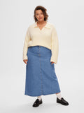 Hilma Liva LS Polo Neck Knit - Birch