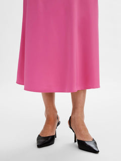 Lena HW Midi Skirt - Phlox Pink