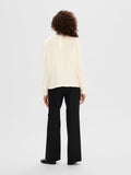 Saya Ls High Neck Top - Snow White