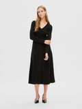 Rue LS Midi Glitter Dress - Black