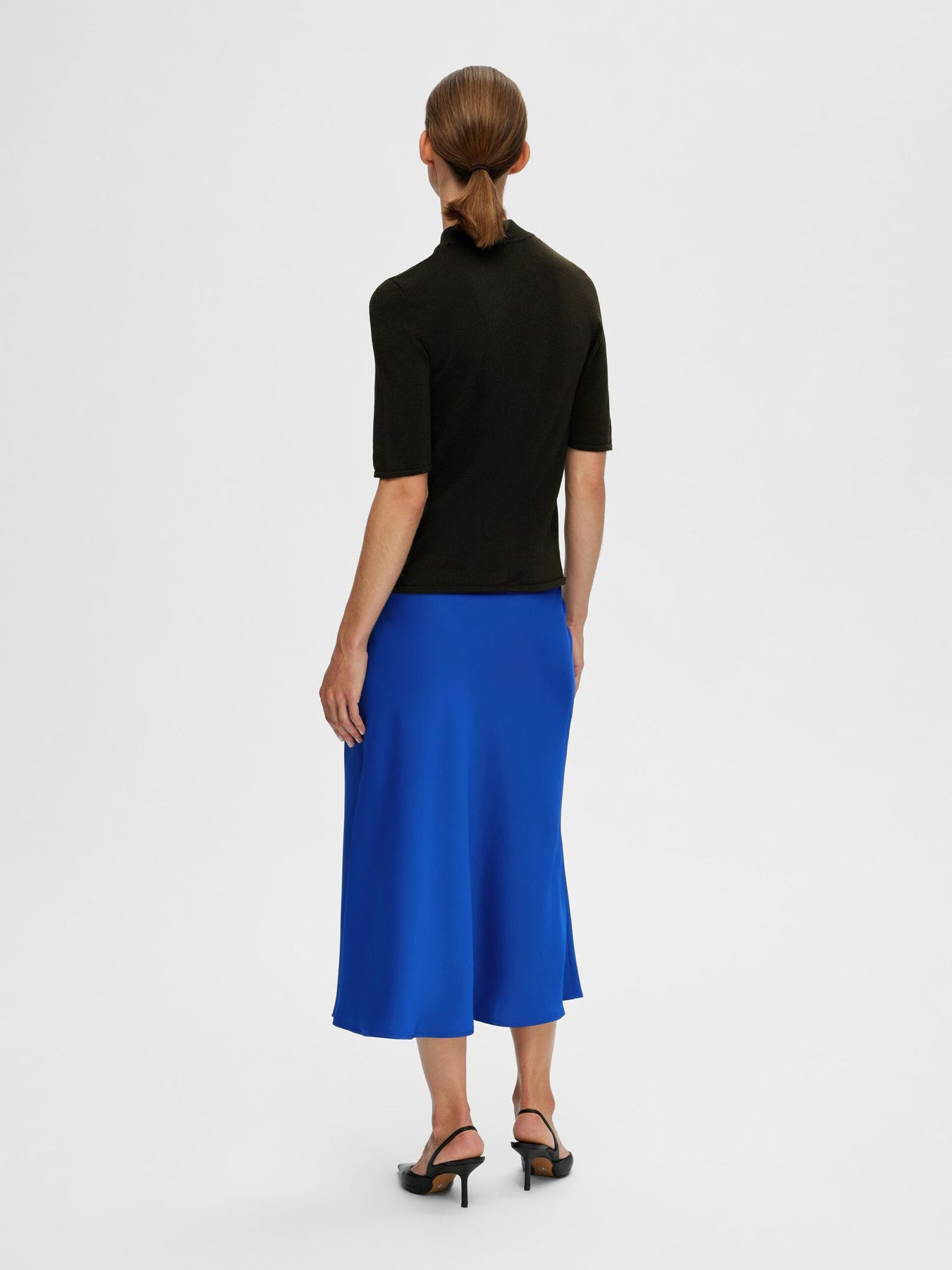 Lura Lurex 2/4 Knit Tee - Black Lurex
