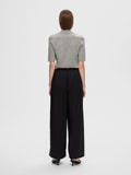 Lura Lurex 2/4 Knit Tee - Medium Grey Melange Lurex