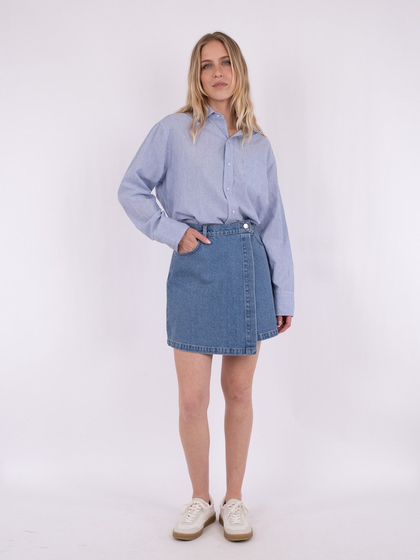 Kendra D Skirt - Vintage Blue