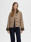 Ashley Wool Jacket - Greige Melange
