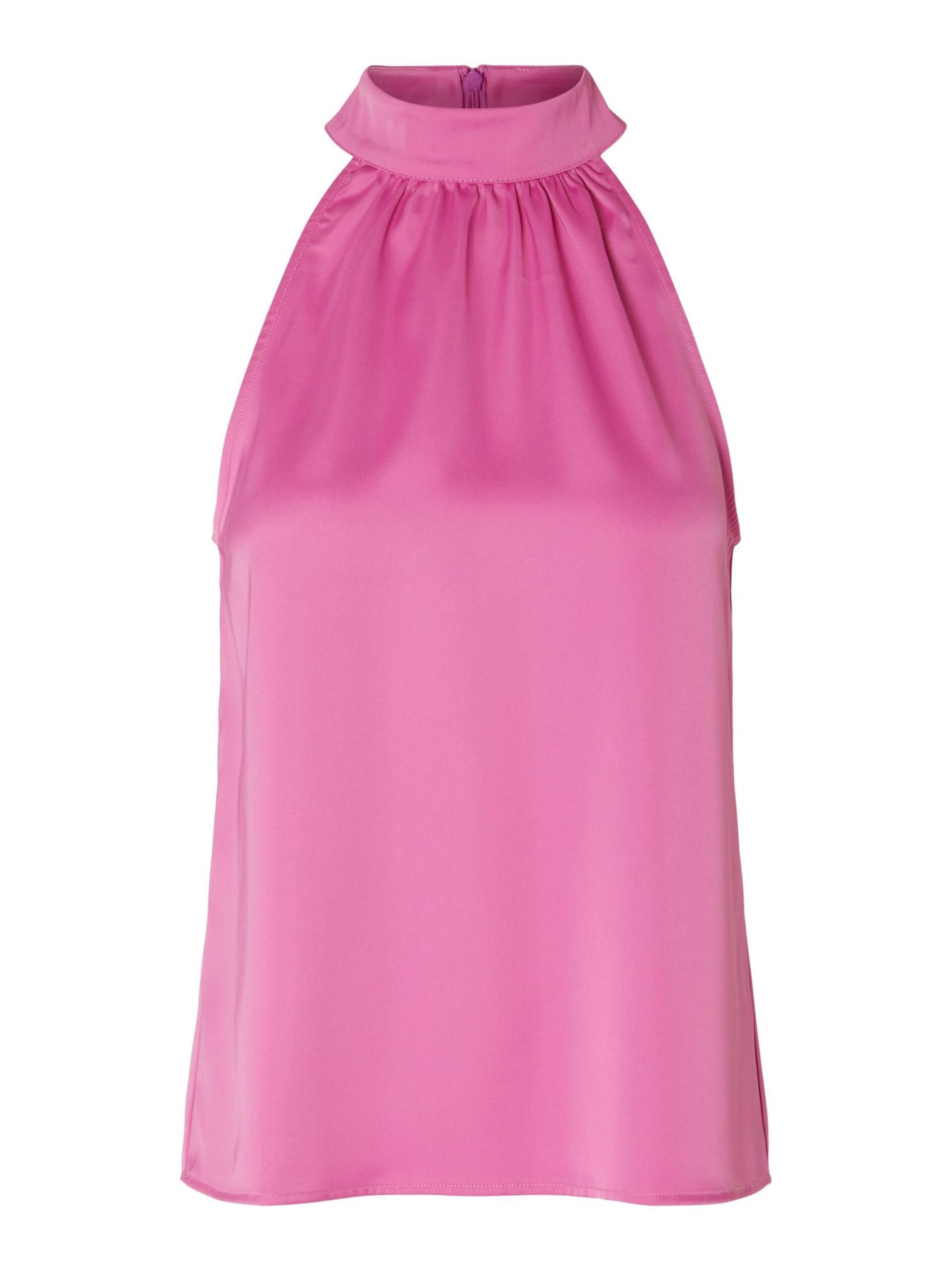 Lena-Rachelle Halterneck Top - Phlox Pink