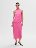 Lena-Rachelle Halterneck Top - Phlox Pink