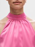 Lena-Rachelle Halterneck Top - Phlox Pink