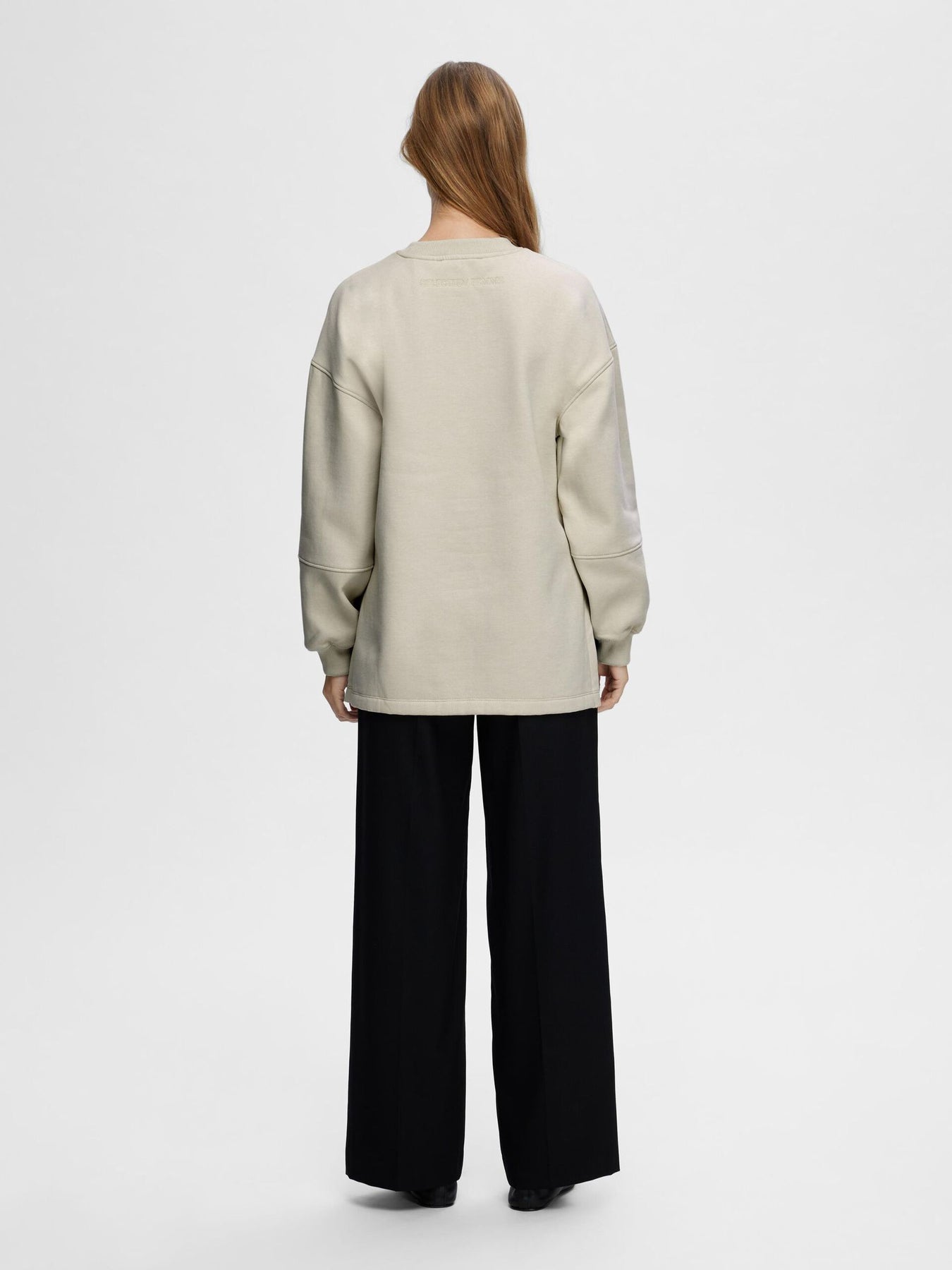 Yrsa Ls Crew Neck Sweat - Oatmeal