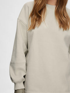 Yrsa Ls Crew Neck Sweat - Oatmeal