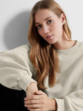 Yrsa Ls Crew Neck Sweat - Oatmeal