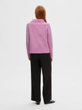Lulu Mika Half Zip Ls Knit - Moonlite Mauve Melange