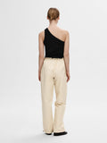 Anna One Shoulder Top - Black