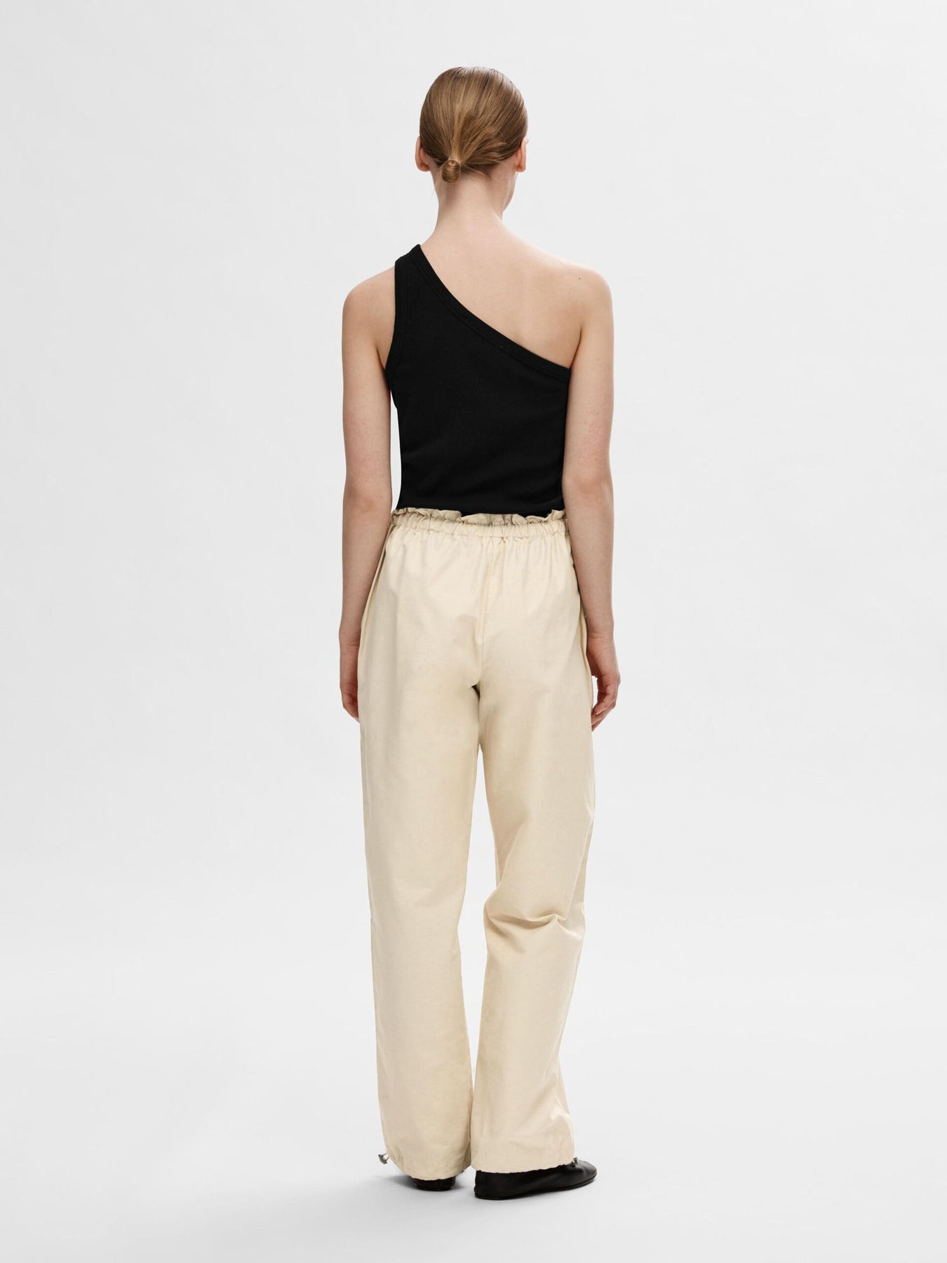 Anna One Shoulder Top - Black