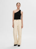 Anna One Shoulder Top - Black