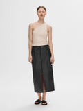 Anna One Shoulder Top - Oatmeal Melange