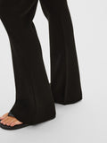 Karo Flared Knit Pants Ex - Black