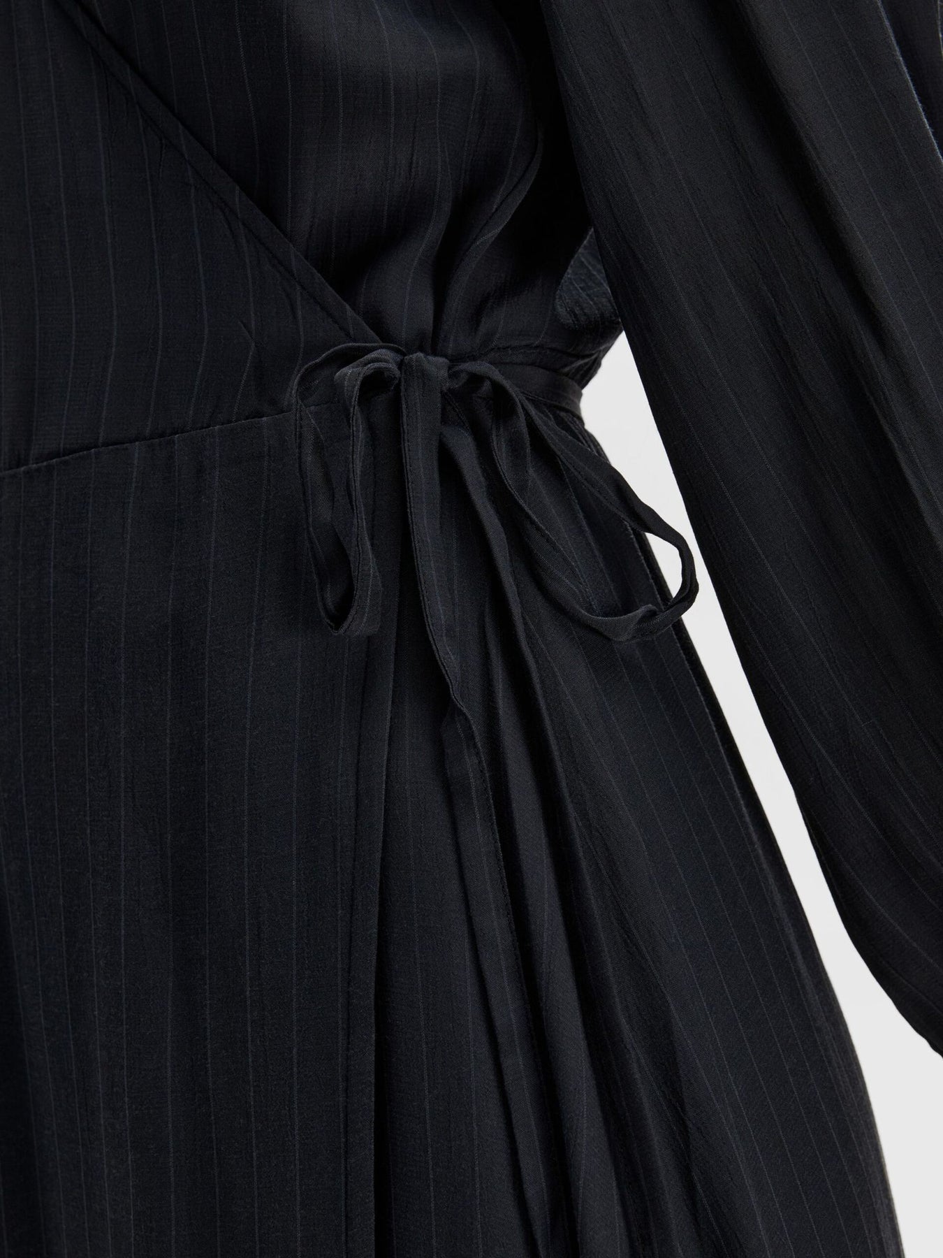 Susie L/S Ankle Wrap Dress - Dark Sapphire
