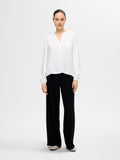 Viva Ls V-Neck Top - Snow White