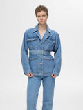 Ellin-Studio Ls Jacket - Light Blue Denim