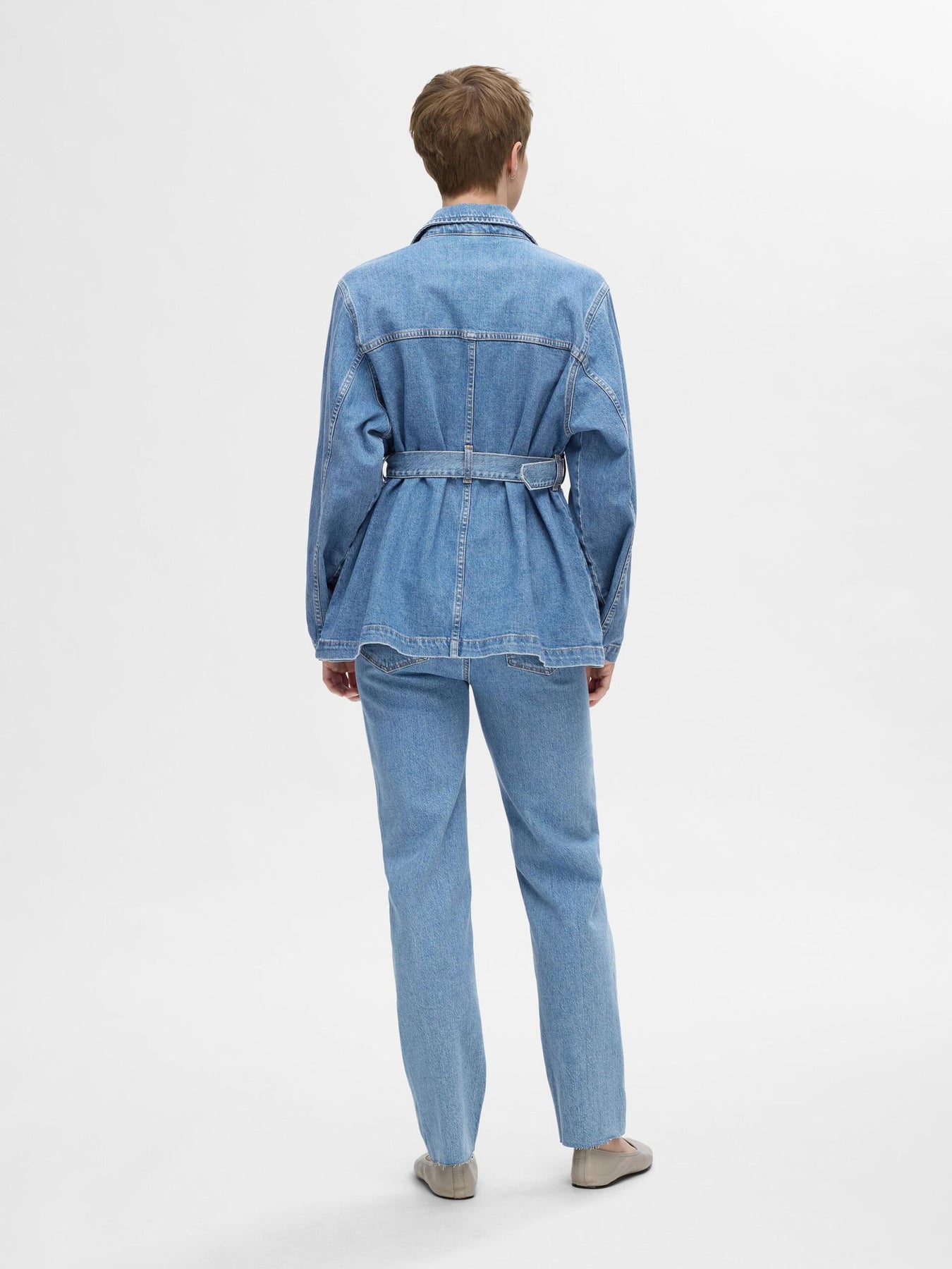 Ellin-Studio Ls Jacket - Light Blue Denim