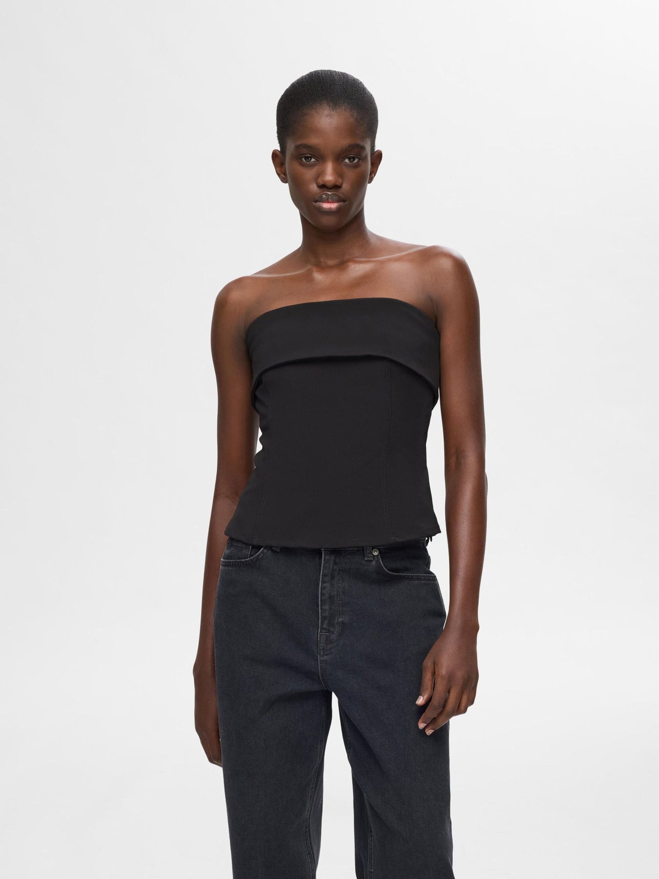 Adara Bustier Top - Black